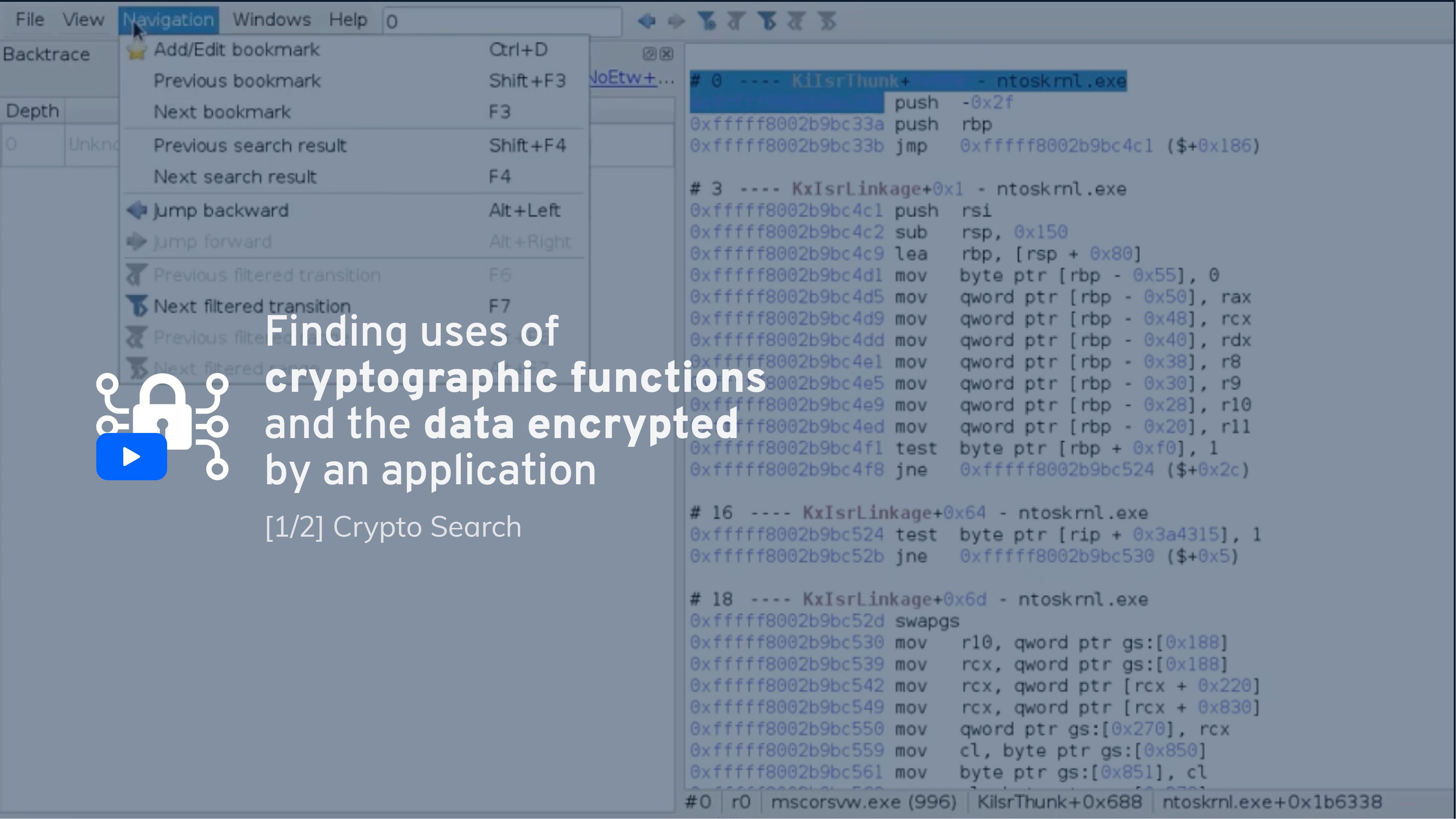 Looking for known symbols calls