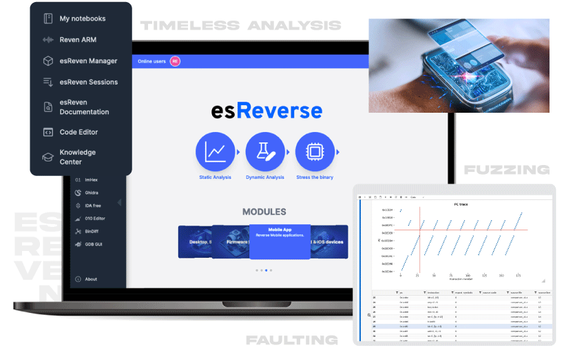 esReverse by eShard platform dynamic analysis binary tool timeless analysis