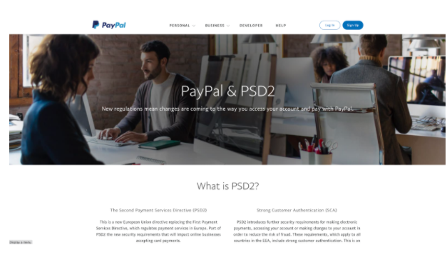 Paypal PSD2